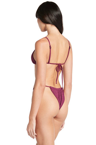 BOYSENBERRY SHIMMER Luana Triangle Bikini Top