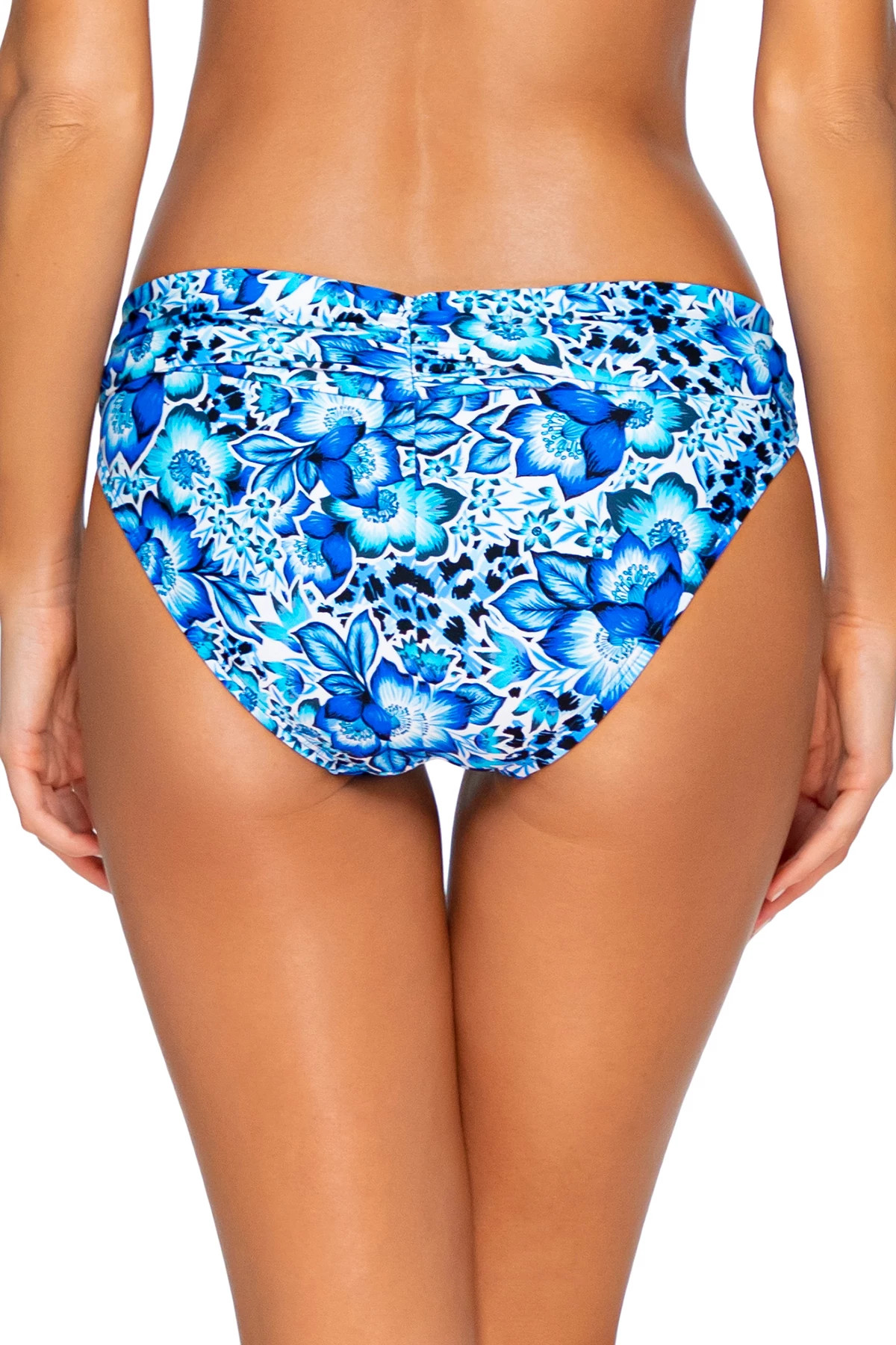 BAY BLUES Unforgettable Shirred Banded Bikini Bottom image number 2