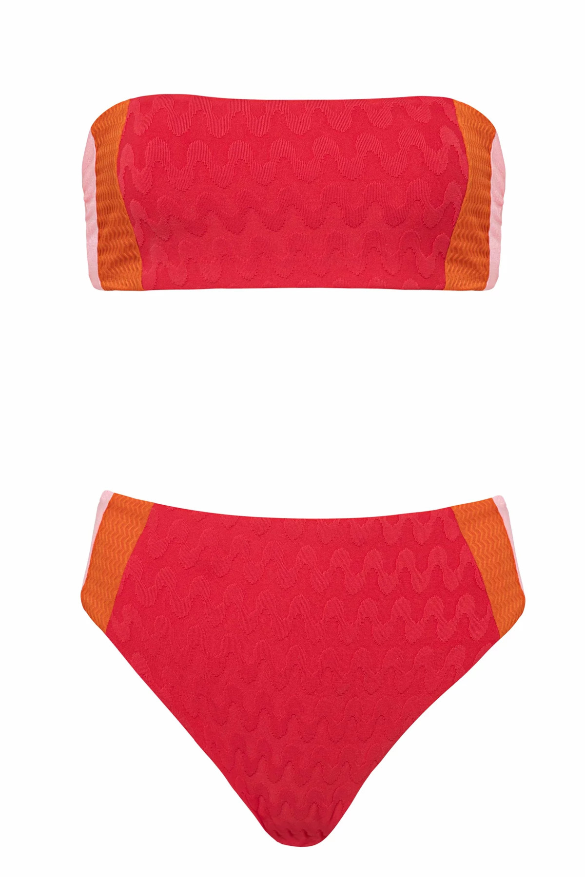 APPLE RED Wanderer Reversible High Rise Bikini Bottom image number 4