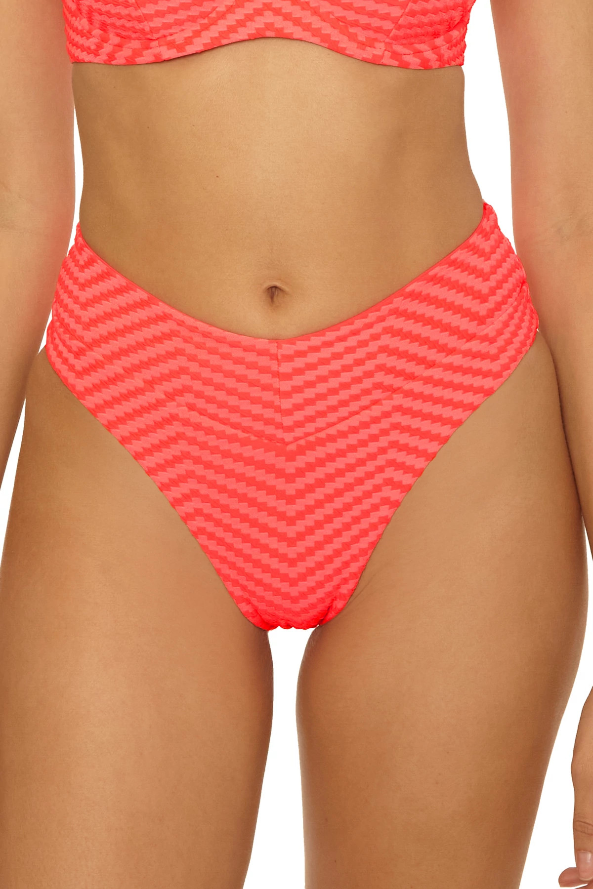 DRAGON FIRE Elise Banded High Waist Bikini Bottom image number 1