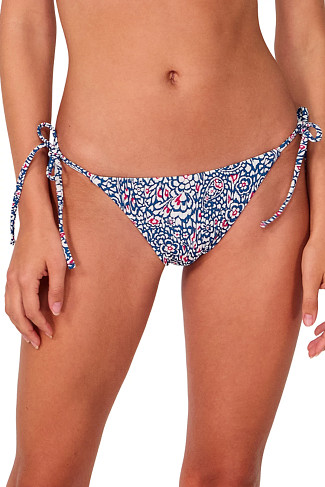 AMERICANA RIB McKenna Tie Side Hipster Bikini Bottom