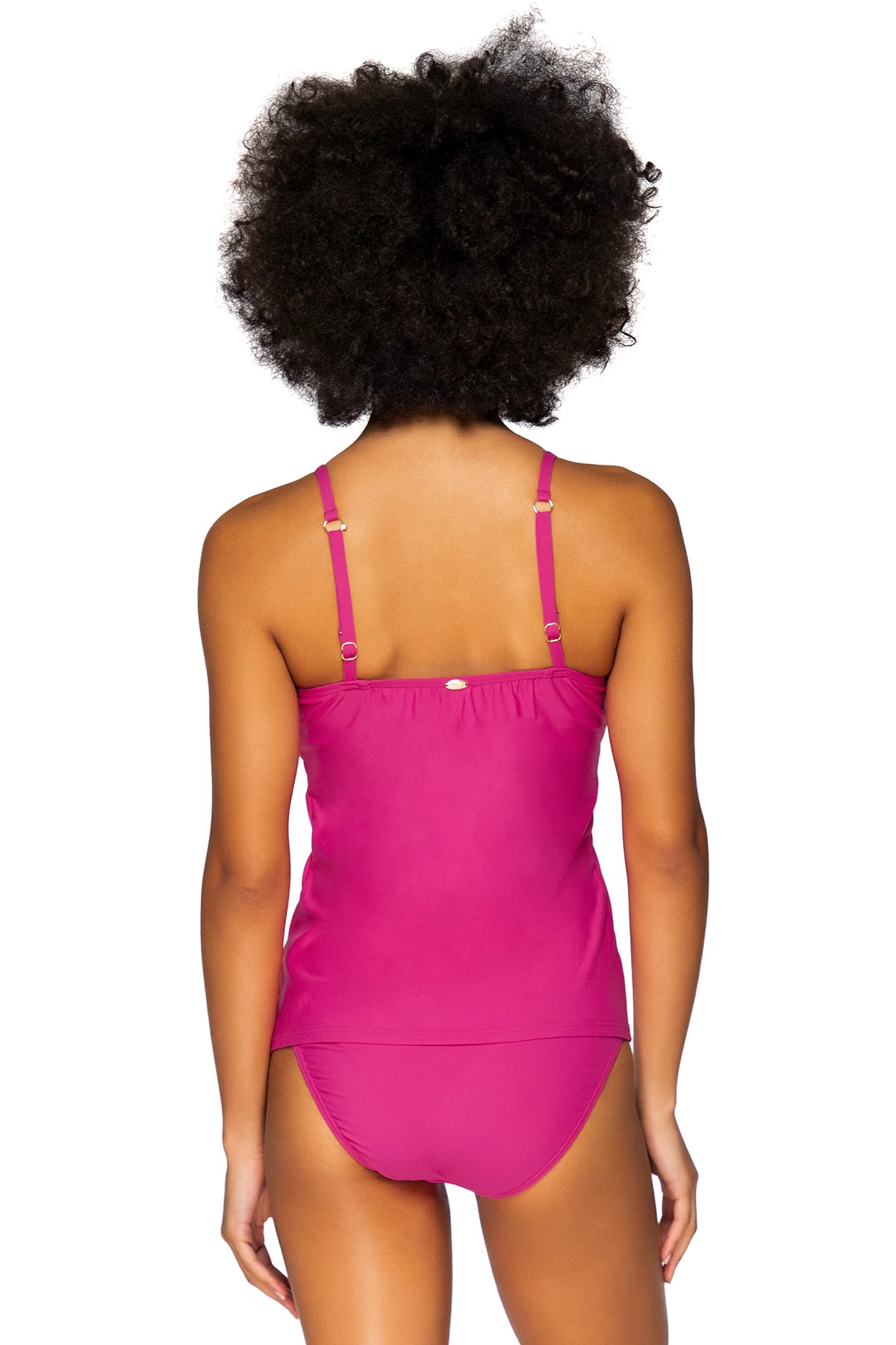 PITAYA Crossroads Over The Shoulder Tankini Top (D+ Cup) image number 2