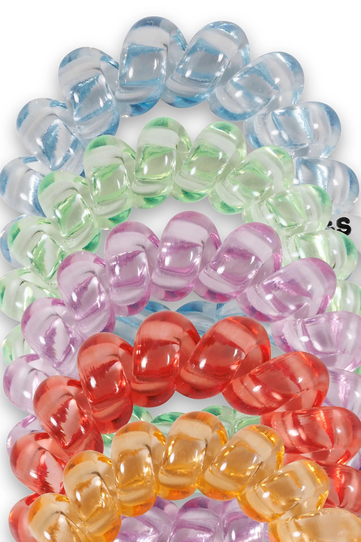 MULTI Technicolor Dreams 5-Pack Mini Hair Ties image number 2