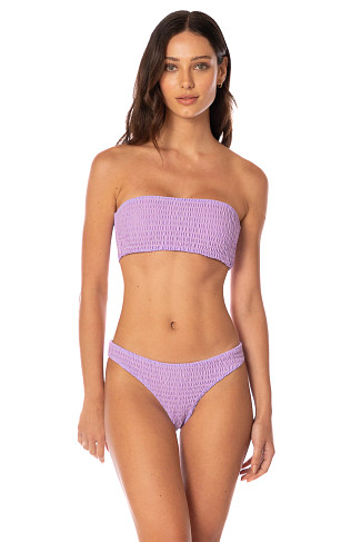 PURPLE LAVENDER Artemis Reversible Multi-Way Bandeau Bikini Top