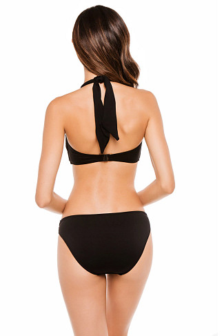 BLACK Convertible Bandeau Bikini Top