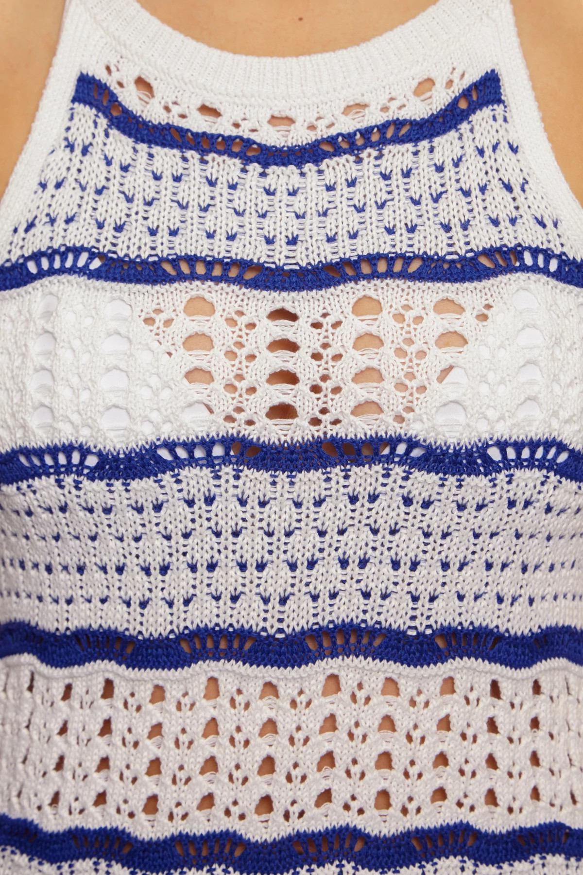 NAVY Shore Break Crochet Mini Cover Dress image number 5