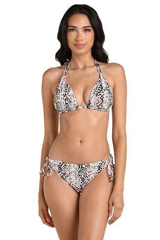 TAUPE Wild Whispers Triangle Bikini Top