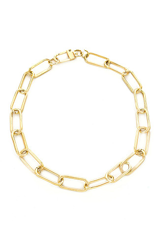 GOLD Short Chain Link Necklace