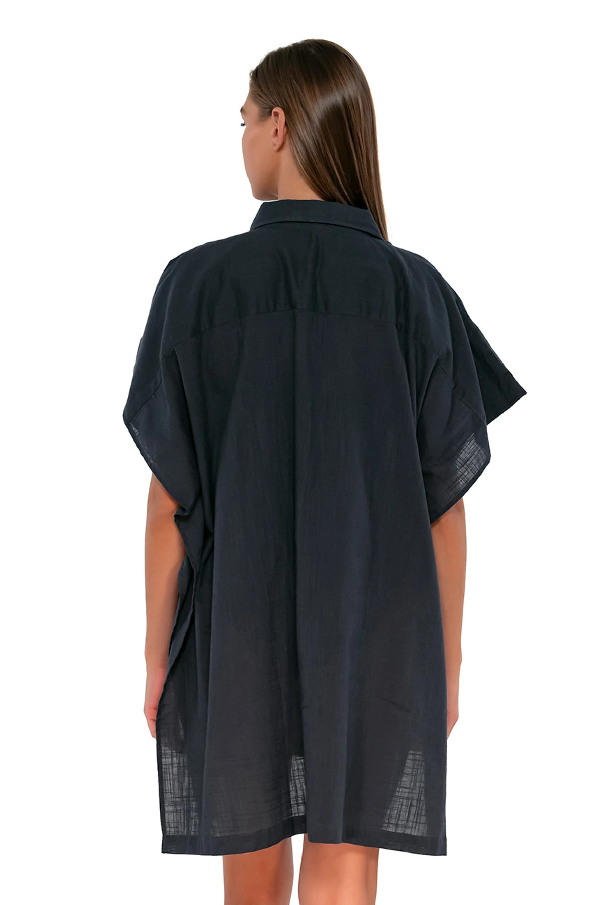 SLATE SEAGRASS TEXTURE Shore Thing Tunic image number 3