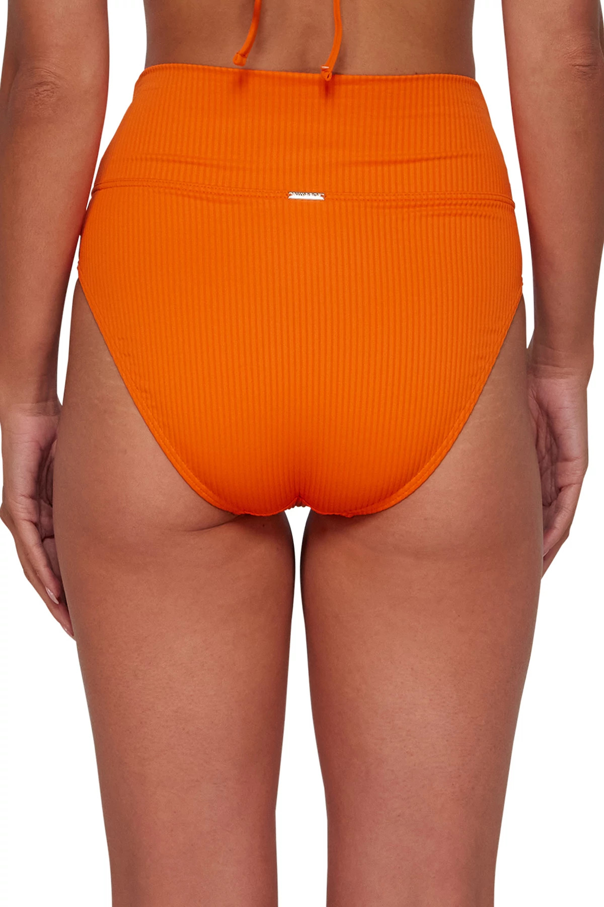 KUMQUAT SANDBAR RIB Hannah High Waist Bikini Bottom image number 4