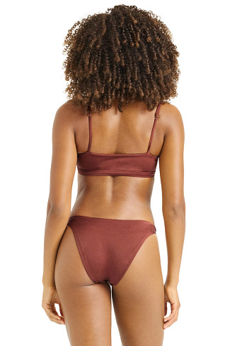RED OCHRE Terra Cutout Bralette Bikini Top