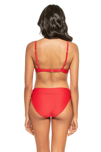 LIPSTICK Jules Textured Underwire Bikini Top