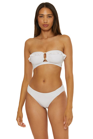 WHITE Multi-Way Bandeau Bikini Top