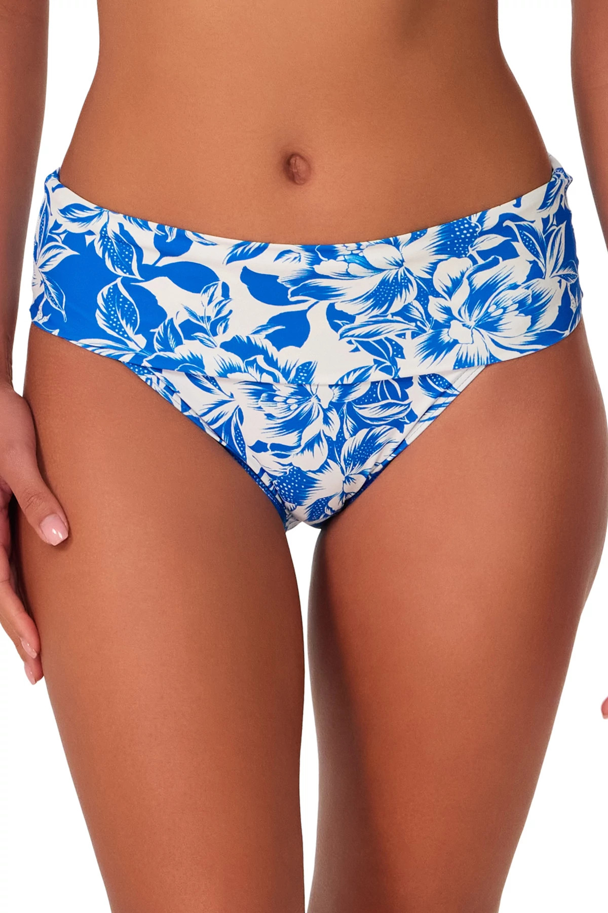 CHELSEA PETALS Hannah High Waist Bikini Bottom image number 2