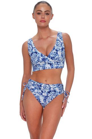 ISLAND INK RIB Elsie Underwire Bralette Bikini Top (D+ Cup)