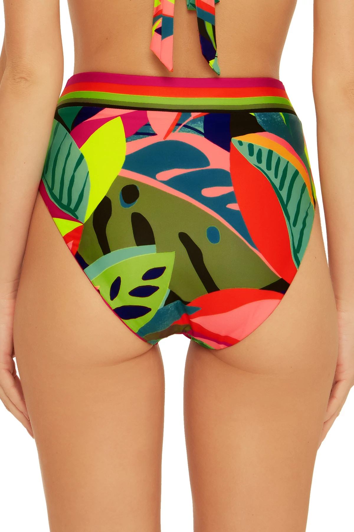 MULTI Rainforest High Waist Bikini Bottom image number 2