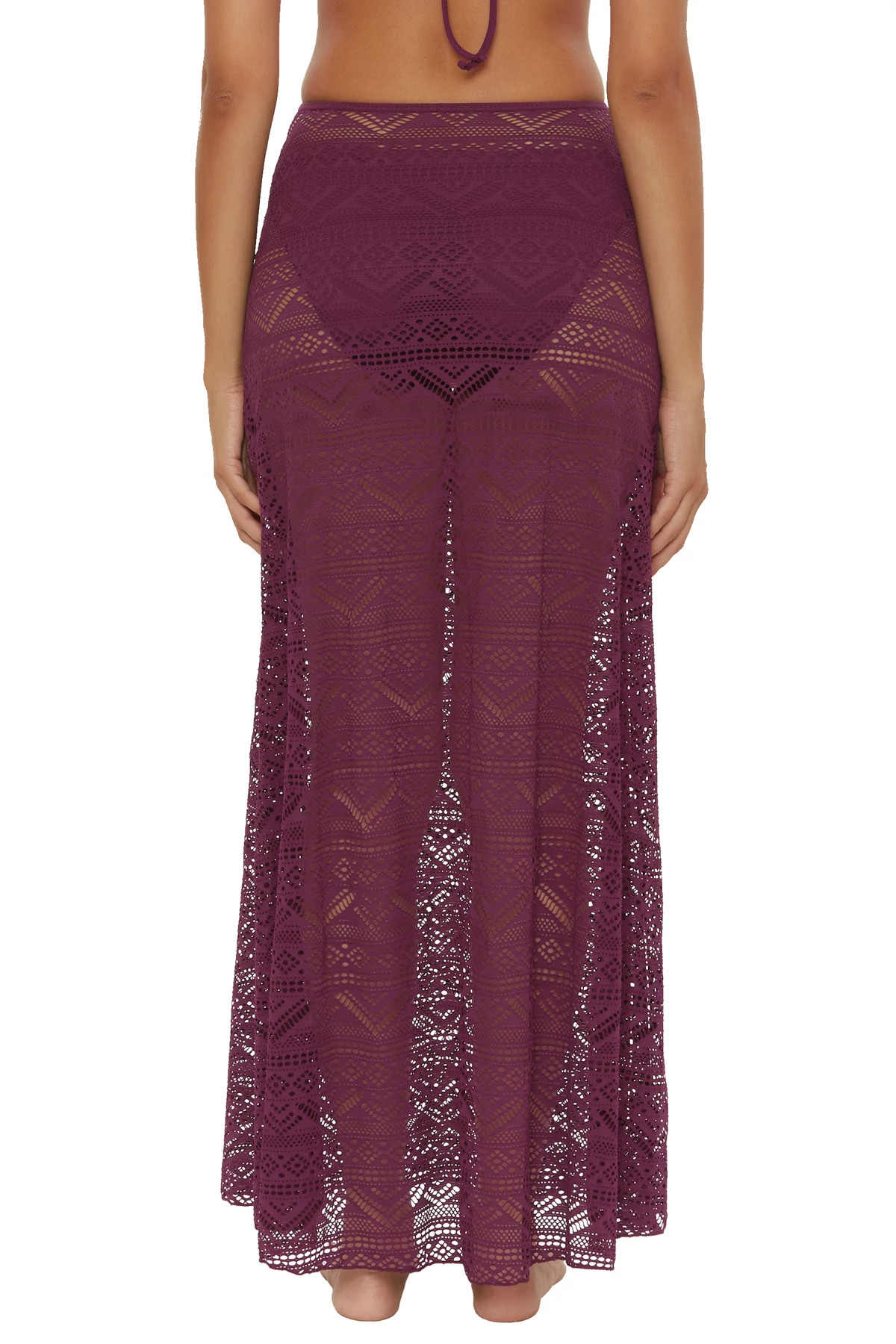 AUBERGINE Rose Maxi Skirt image number 3