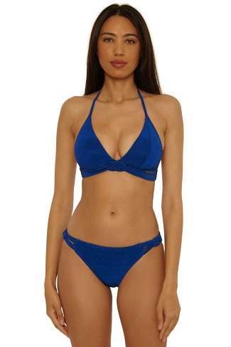 INDIGO Crepe Halter Bikini Top