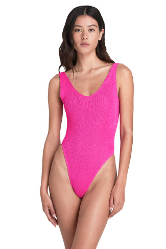 BRIGHT PINK ECO The Mara One Piece Swimsuit
