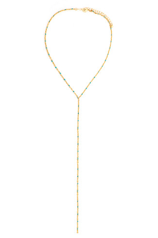 BLUE Crystal Layered Drop Necklace