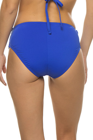 SAPPHIRE Shirred Sash Front High Waist Bikini Bottom