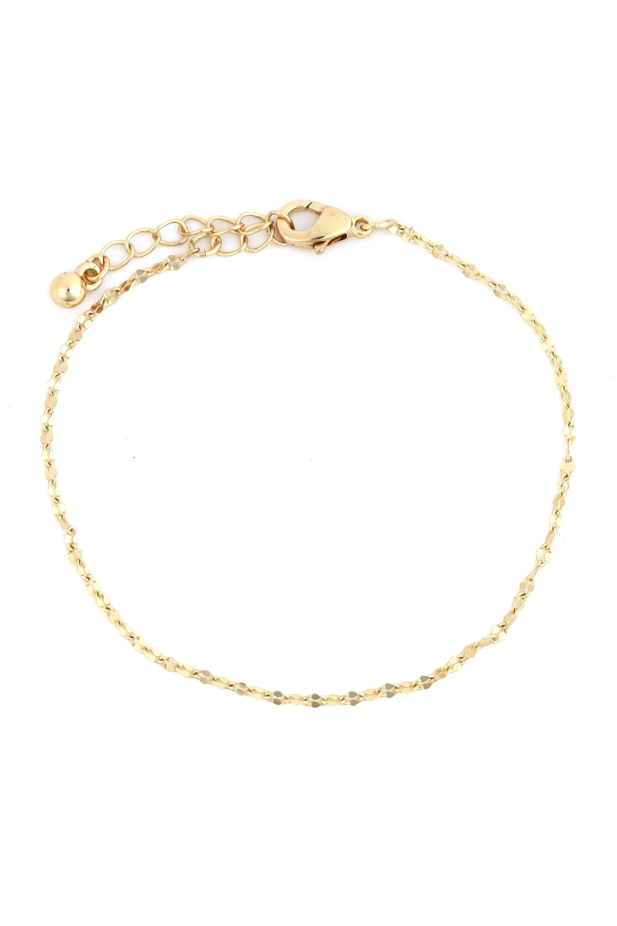 GOLD Single Sequin Bracelet image number 1