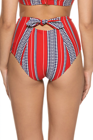 CLASSIC RED Luchia High Waist Bikini Bottom