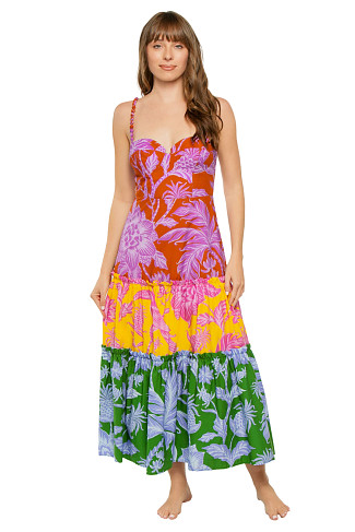 TROPICAL SWING MIX Tropical Swing Midi Dress