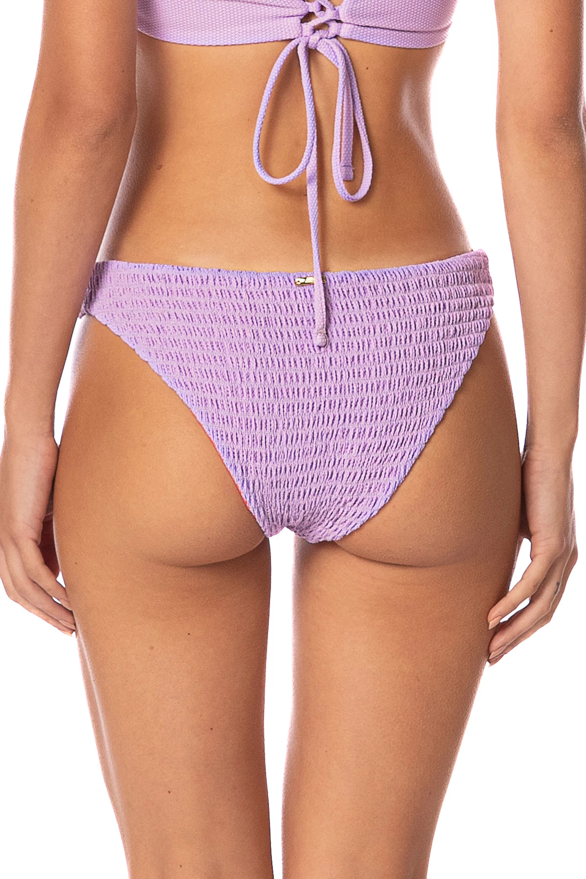 PURPLE LAVENDER Flirt Reversible Hipster Bikini Bottom image number 2