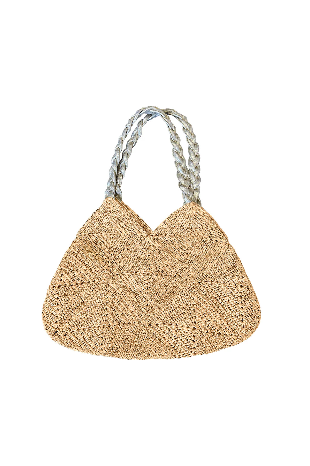 NATURAL/SILVER Foggia Lux Tote image number 1