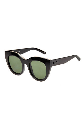 BLACK/GOLD Air Heart Cat-Eye Sunglasses