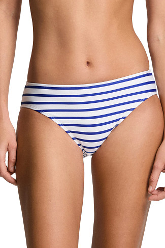 BLUE/WHITE Striped Hipster Bikini Bottom
