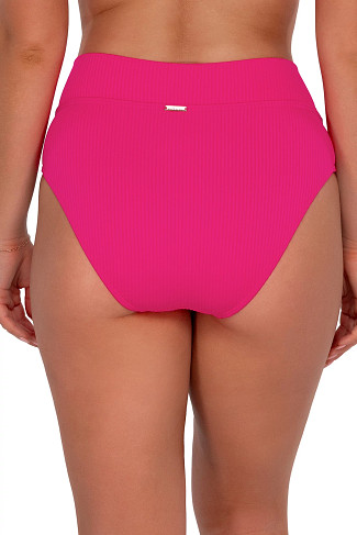 BEGONIA SANDBAR RIB Summer Lovin' V-Front High Waist Bikini Bottom