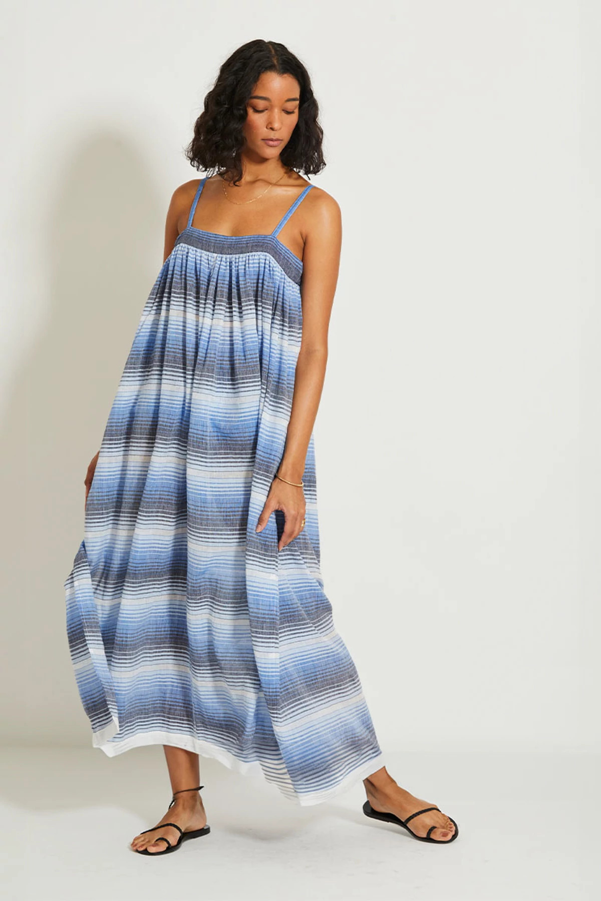 FEVEN BLUE Eda Maxi Dress image number 4