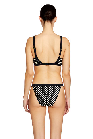 BLACK/ECRU Triangle Bikini Top