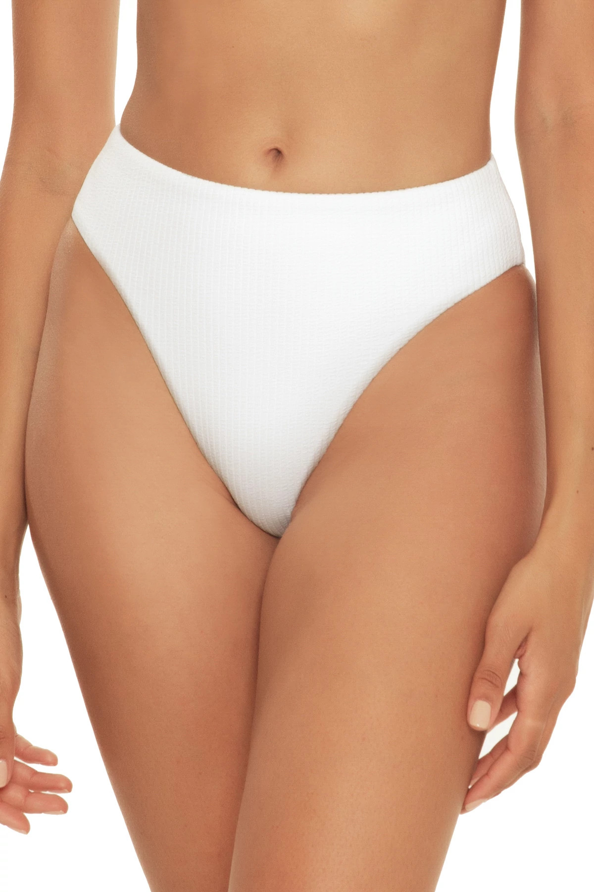 WHITE Danielle High Waist Bikini Bottom image number 1