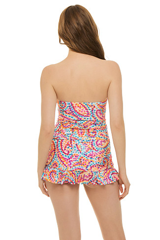 MULTI Pebble Beach Bandeau Tankini Top 