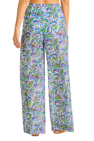 FOUR LEAF CLOVER Poolside Palms Wide Leg Pants