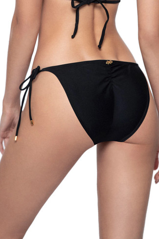MIDNIGHT Lace Ruched Tie Side Hipster Bikini Bottom