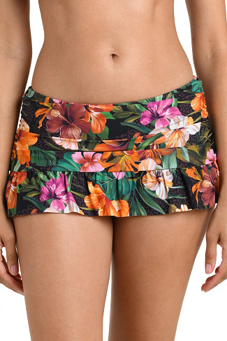 MULTI Ruffle Skirted Bikini Bottom