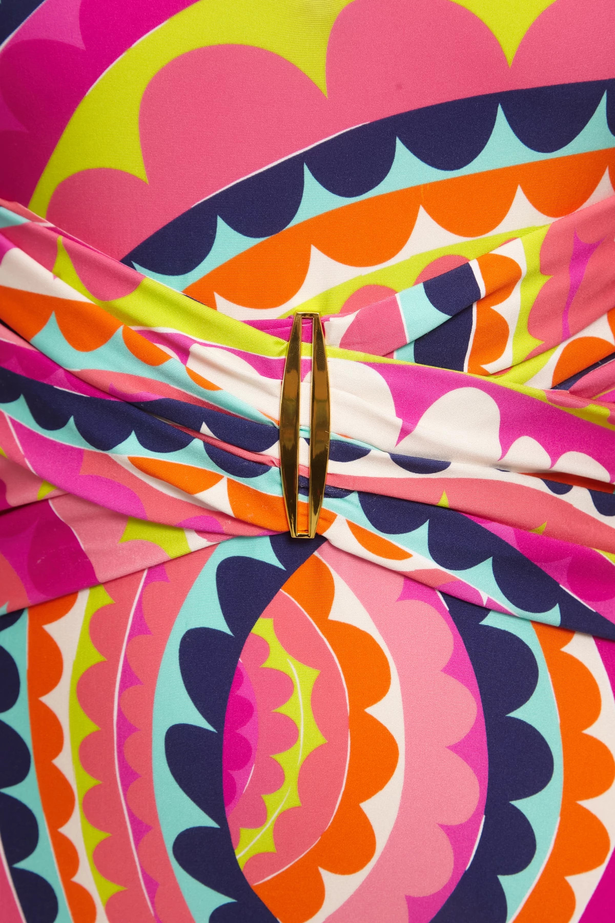 MULTI Swirl Plunge One Piece Swimsuit image number 3