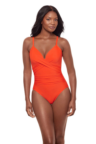 ARANCIO Captivate Underwire Surplice One Piece Swimsuit