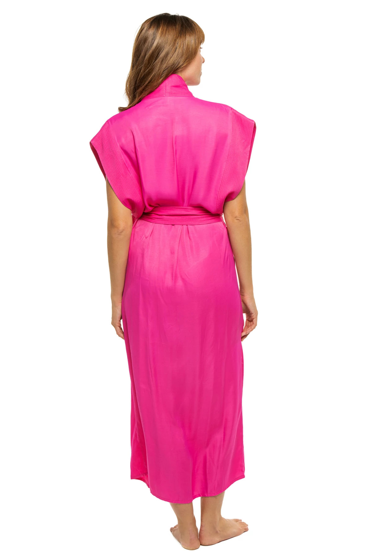 FUCHSIA Belted Maxi Caftan image number 2