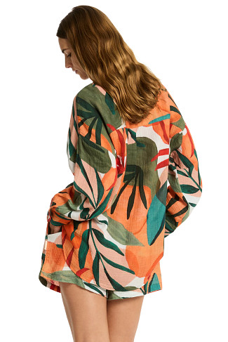 KHAKI Tropaluxe Long Sleeve Boyshirt