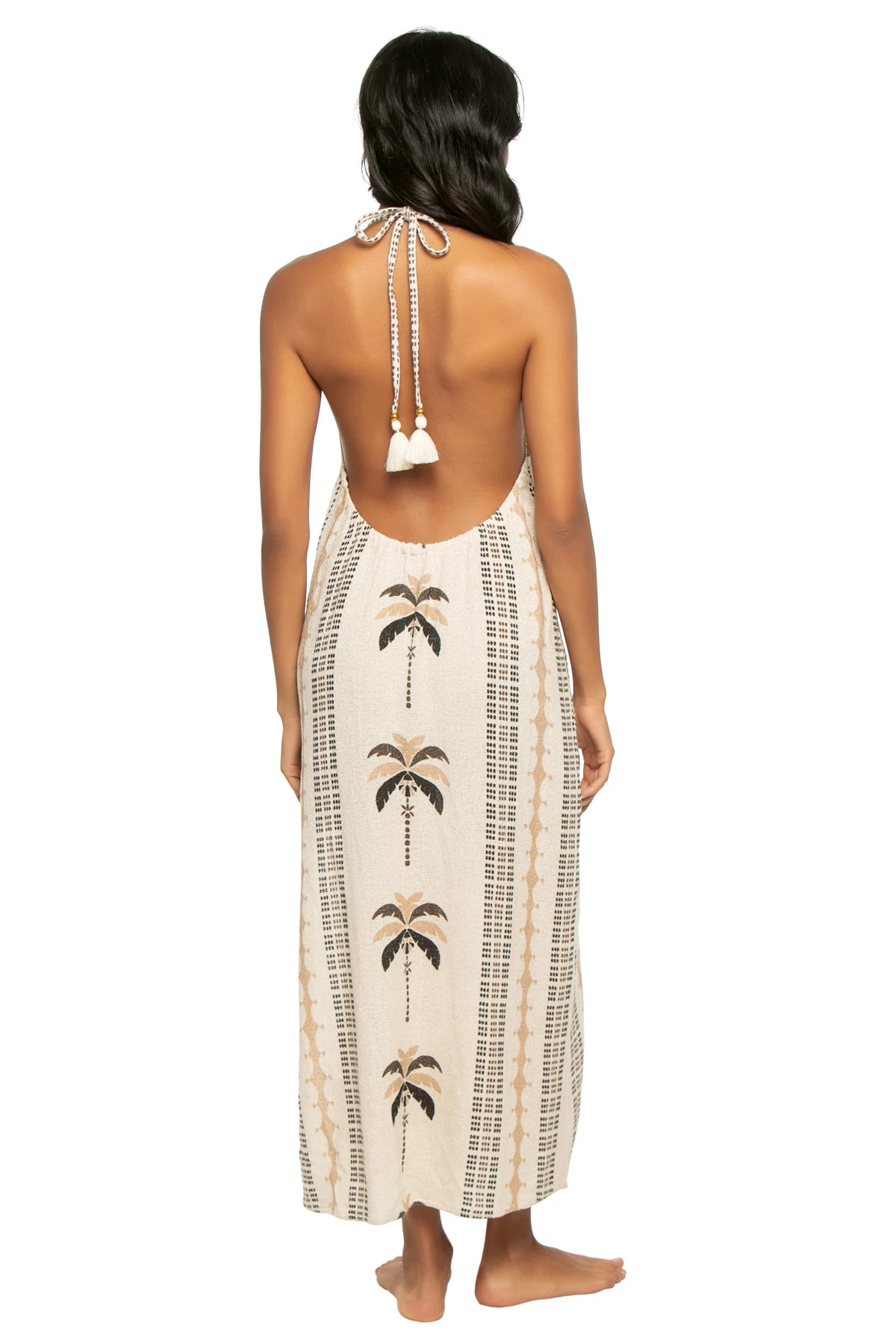 PALM PRINT Gardenia Maxi Dress image number 2