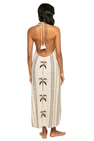 PALM PRINT Gardenia Maxi Dress