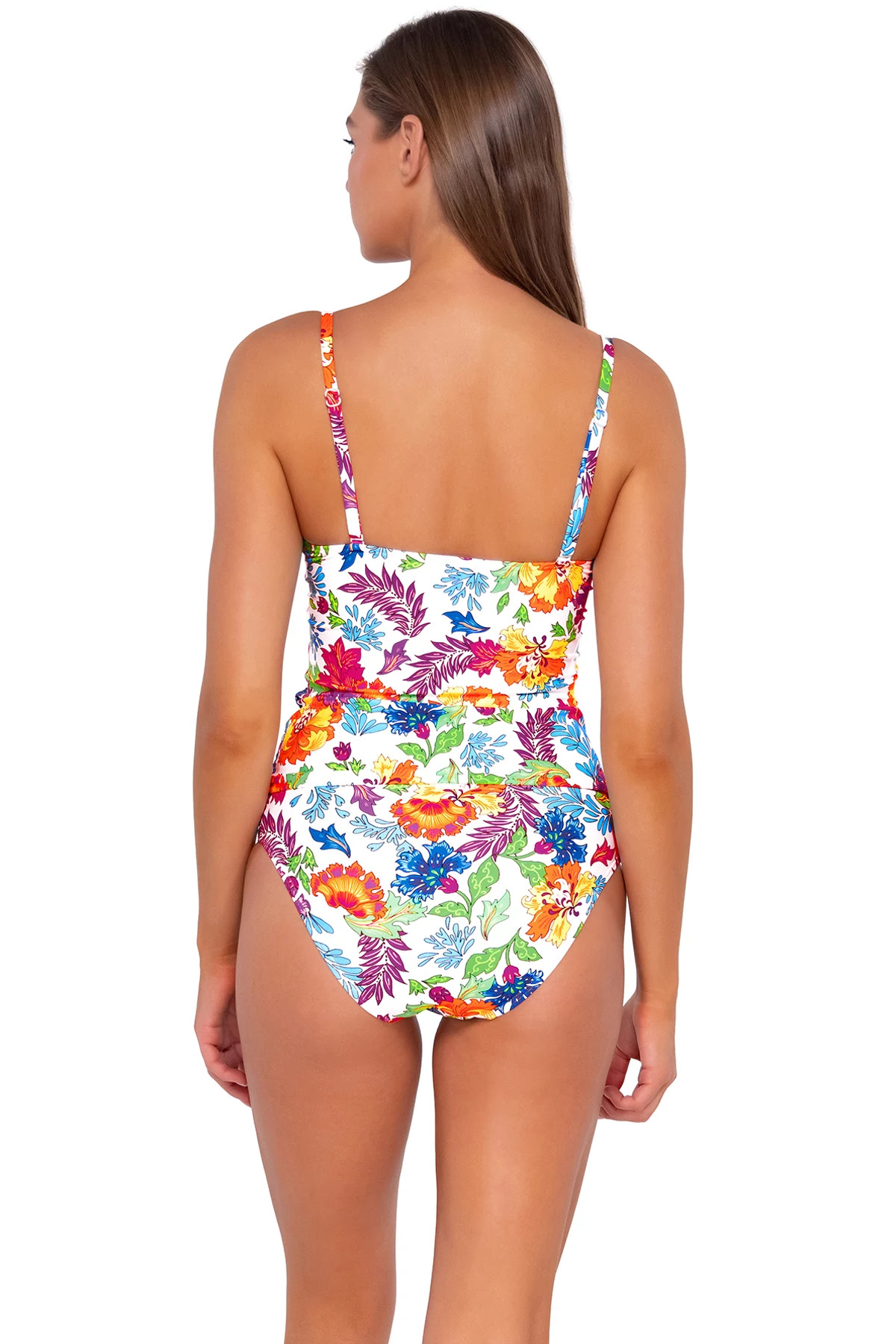 CAMILLA FLORA Simone Convertible Strap Tankini Top image number 3