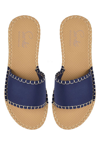 DARK NAVY Cabana Open Toe Slides
