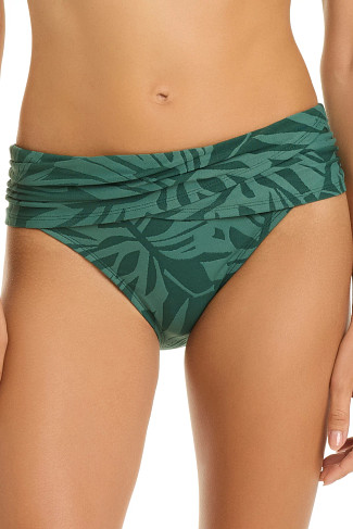 EMERALD GROVE Tropical Jacquard Banded Hipster