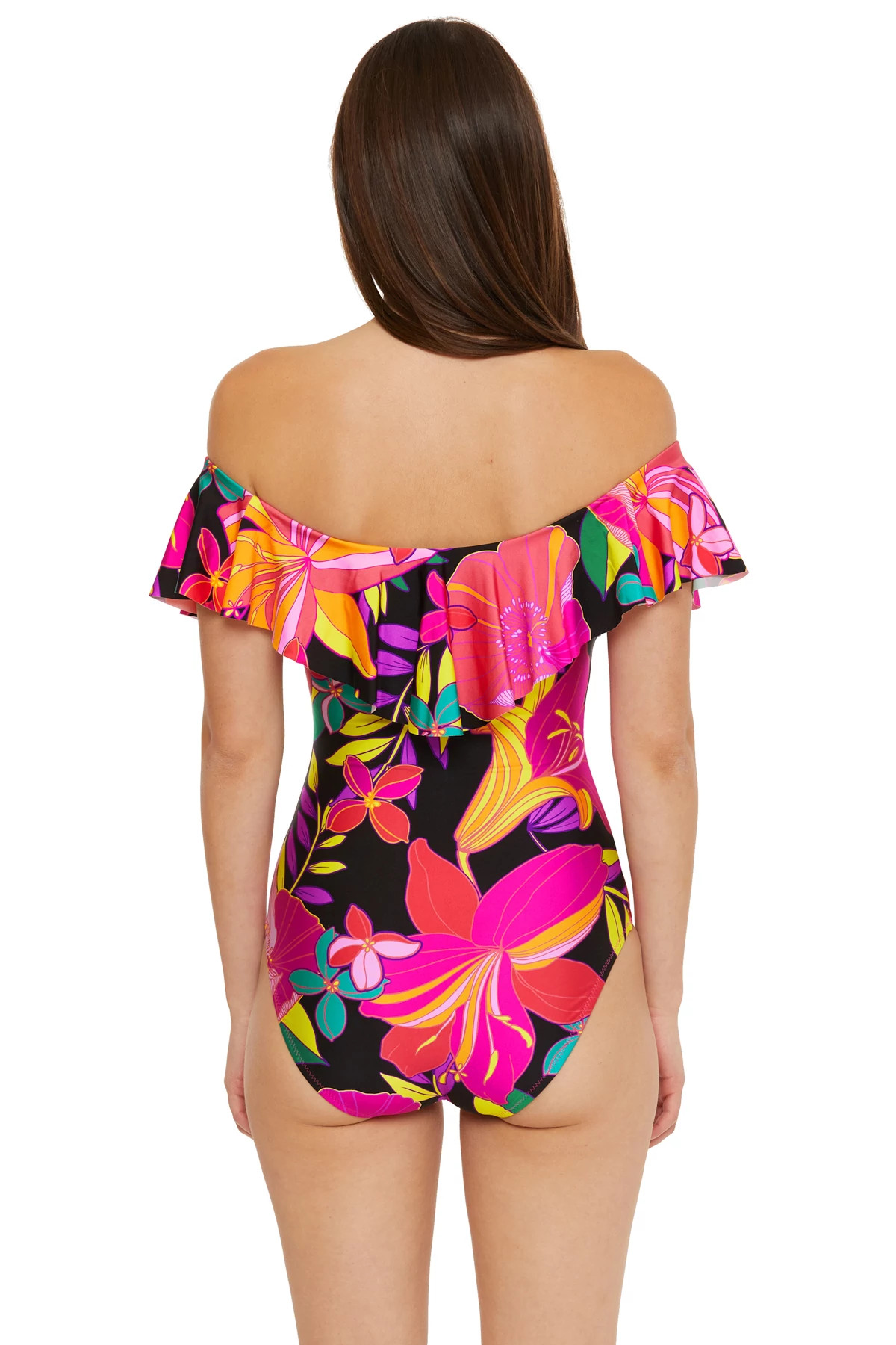 MULTI Off-The-Shoulder One Piece Swimsuit image number 2